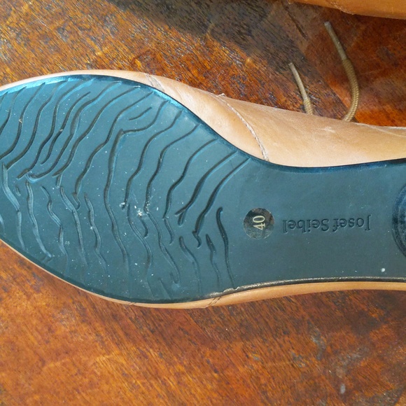 Josef Seibel EUC Tina Oxford shoes Soft Camel/Tan Leather Size 9.5 or Eu… - Picture 5 of 11